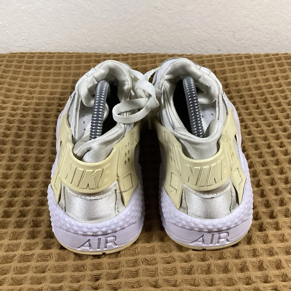 Nike Air Huarache Run PRM Mens Sz 8.5 White Snakeskin Running Shoes 704830-100